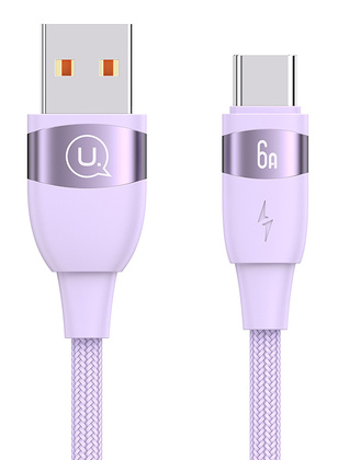 USAMS καλώδιο USB-C σε USB US-SJ630, 66W, 480Mbps, 1.2m, μωβ