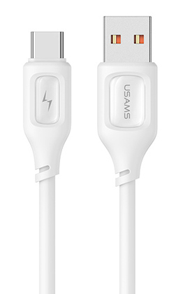 USAMS καλώδιο USB-C σε USB US-SJ619, 15W, 1m, λευκό