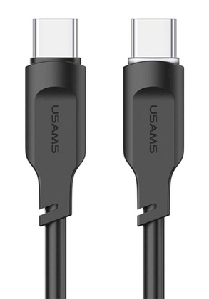 USAMS καλώδιο USB-C σε USB-C US-SJ567, 100W PD, 1.2m, μαύρο