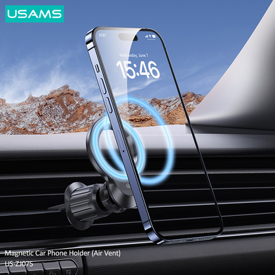 USAMS βάση smartphone αυτοκινήτου US-ZJ075, αεραγωγών, μαγνητική, μαύρη