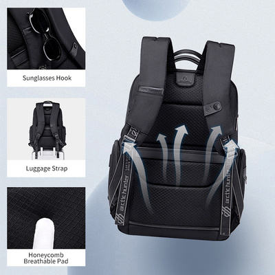 ARCTIC HUNTER τσάντα πλάτης B00544 με θήκη laptop 17", 40L, USB, γκρι