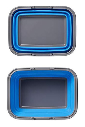 PROPLUS πτυσσόμενο καλάθι 370303, 9L, μπλε/γκρι