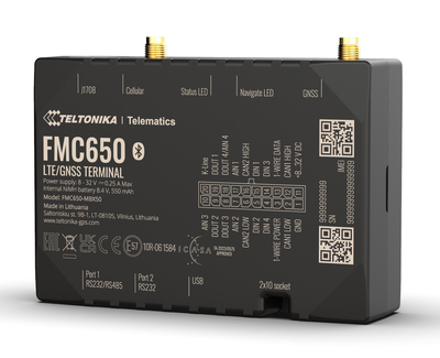 TELTONIKA GPS Tracker οχημάτων FMC650, 4G/GNSS/Bluetooth