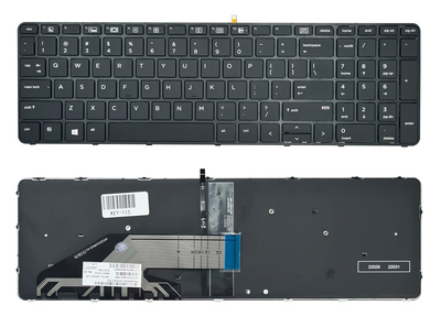 Πληκτρολόγιο για HP ProBook 650 G2 KEY-115 με backlight, μαύρο