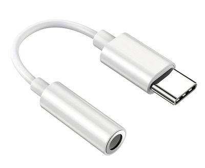 POWERTECH αντάπτορας USB-C σε 3.5mm CAB-UC084, λευκός