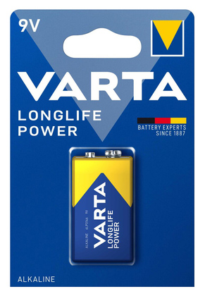 VARTA αλκαλική μπαταρία Longlife Power, 9V, 1τμχ