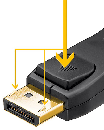 GOOBAY καλώδιο DisplayPort 65808 Certified, 8K/60Hz 32.4 Gbps, 1m, μαύρο