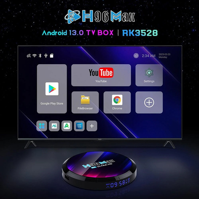 H96 TV Box Max RK3528, 8K, 4/32GB, Wi-Fi, Bluetooth, Android 13