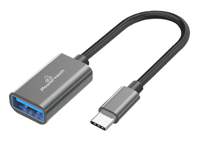 POWERTECH αντάπτορας USB-C σε USB 3.0 PTR-0146, 10 Gbps, γκρι