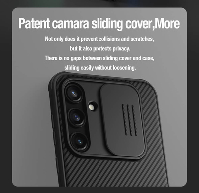 NILLKIN θήκη CamShield Pro για Samsung Galaxy A35, μαύρη