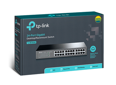 TP-LINK Desktop/Rackmount Switch TL-SG1024D 24 Θυρών, Ver. 9.0