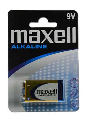 MAXELL αλκαλική μπαταρία 6LR61M/9V, 1τμχ