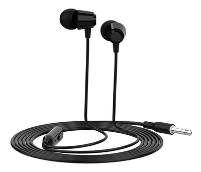 CELEBRAT earphones με μικρόφωνο G4, 3.5mm σύνδεση, Φ10mm, 1.2m, μαύρο