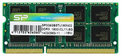 SILICON POWER Μνήμη RAM DDR3 SODimm, 8GB, 1600MHz, CL11