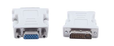 POWERTECH αντάπτορας VGA σε DVI-I 24+5 CAB-G019, λευκός