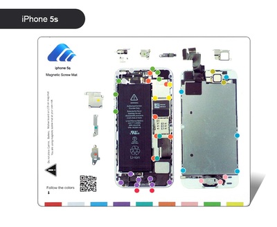 BEST Μαγνητικό υπόστρωμα διαχείρισης βιδών BST-111-IP5S, για iPhone 5S
