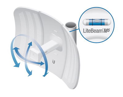 UBIQUITI LiteBeam M5 airMAX CPE Access Point LBE-M5-23, 23dBi, 5GHz
