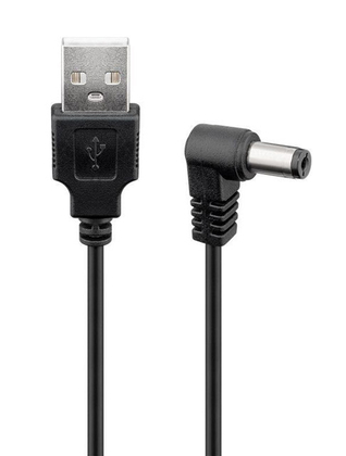 POWERTECH καλώδιο USB σε DC 5.5x2.5mm CAB-U121, copper, 1.5m, μαύρο