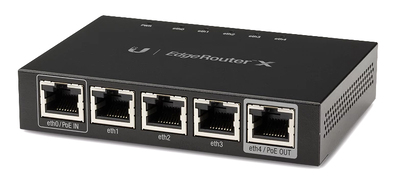 UBIQUITI Gigabit PoE EdgeRouter X ER-X, 5 ports 10/100/1000Mbps